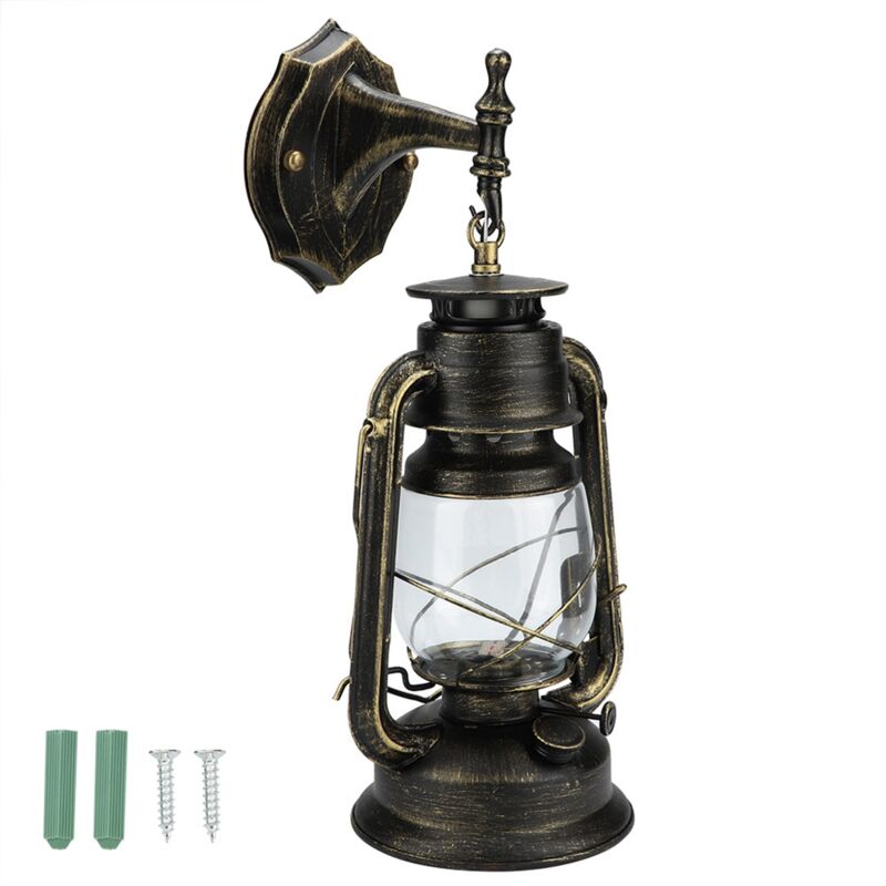 Zoternen - llampe, Vintage Hurricane Laterne, Retro Petroleumlampe, Vintage Laterne, Retro Petroleumlampe Hängelaterne für den Innen- und Außenbereich