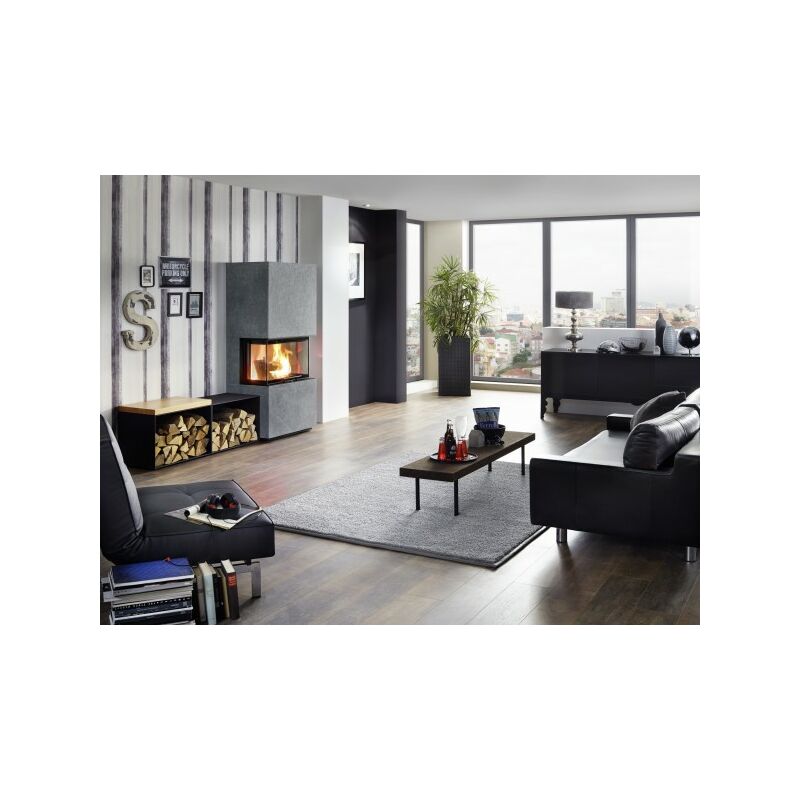 Olsberg - Kaminofen osorno 8 kW Ofen Kamin Holzofen Bausatz Naturstein/Serpentin