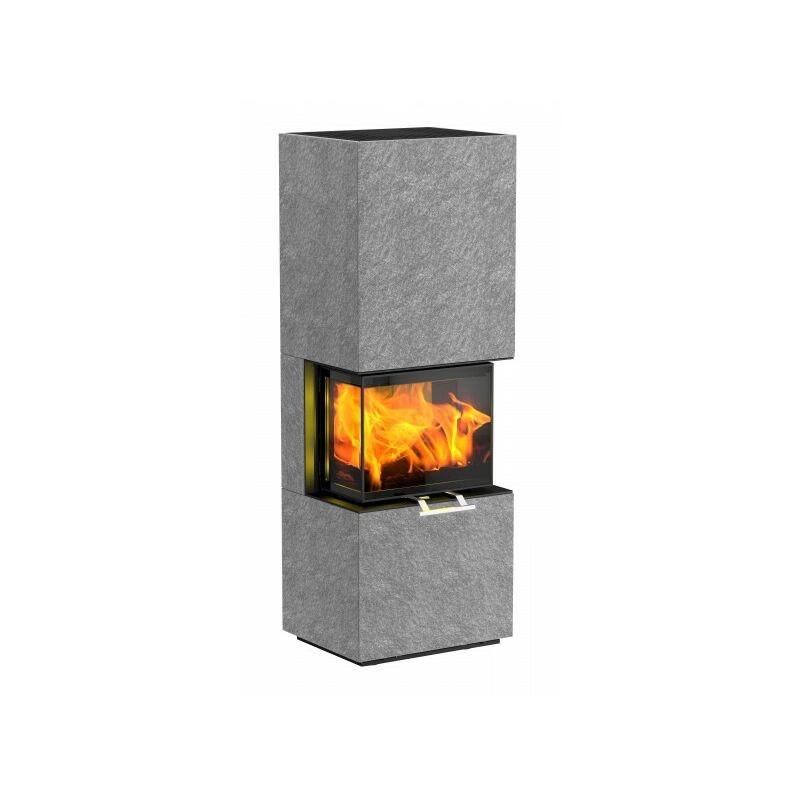 Kaminofen osorno s 5,7 kW Ofen Kamin Holzofen Bausatz 'Naturstein/Serpentin' - Olsberg