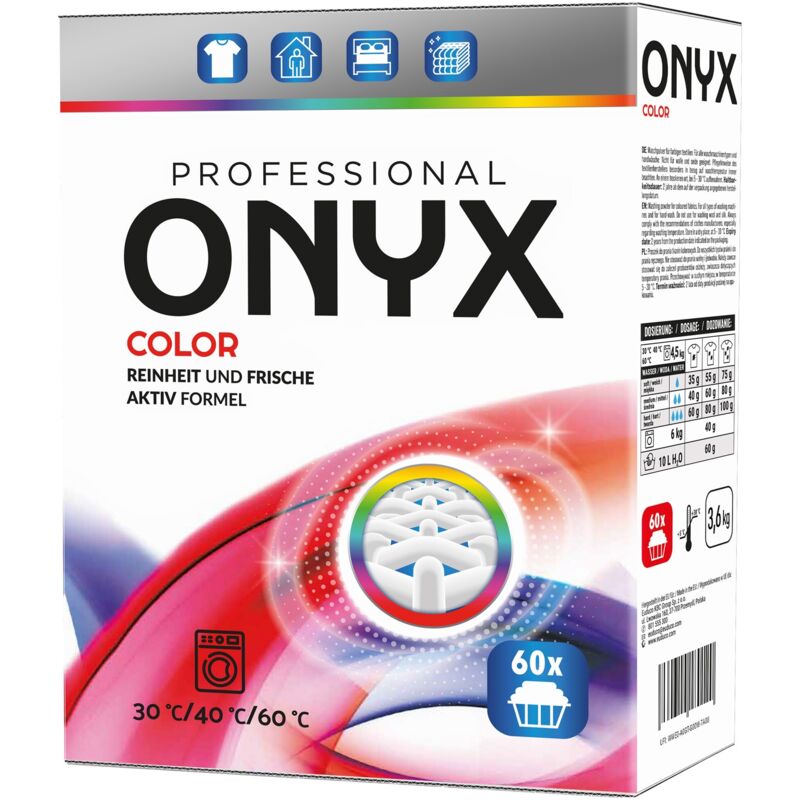 ONYX PROFESSIONAL Waschpulver (60 Wäschen) - Farbe 3,6 kg