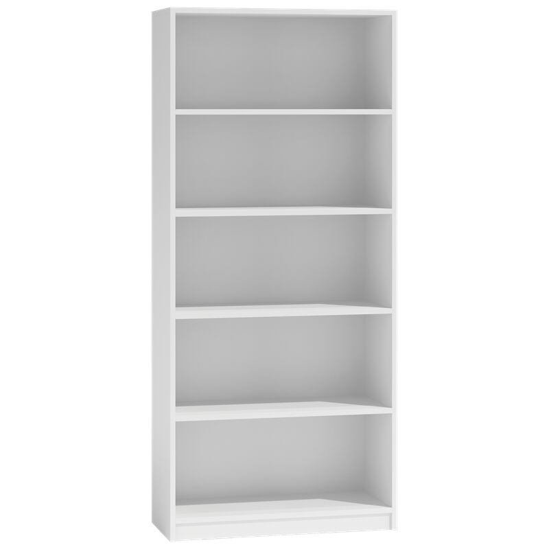 Topeshop - Bücherregal, 60 cm, Regal, Bücherregal, Ordner, Farbe Weiß, für Zuhause, fürs Büro