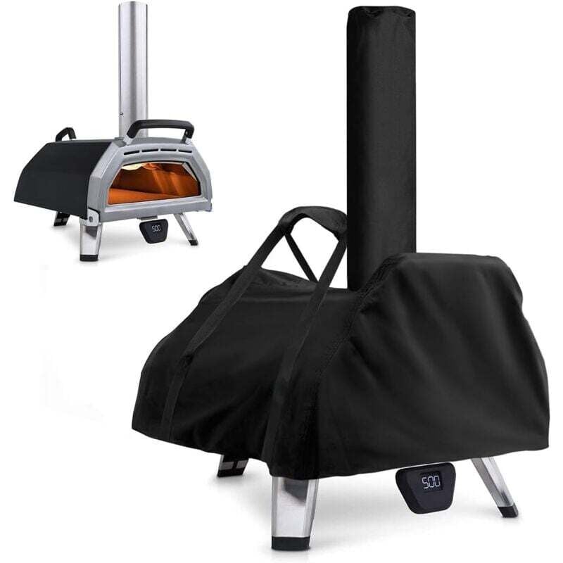 Ooni karu 16 Pizzaofen-Abdeckung, wasserdicht, wetterfest, Tragetasche, Oxford-Gewebe, Pizzaofen, Tragetasche, Pizzaofen-Zubehör, Schwarz, 83 x 52 x