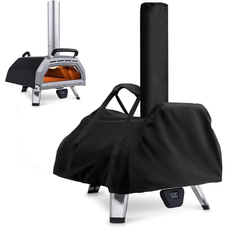 Ooni Karu 16 Pizzaofen-Abdeckung – Wasserdichtes und UV-beständiges 420D Oxford-Gewebe – Maße: 83 x 52 x 34 cm – Inklusive Tragetasche