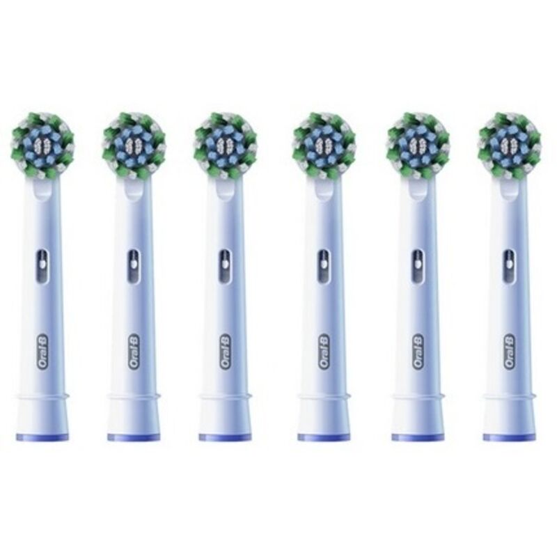 6x Oral-B Pro Cross Action elektrische Zahnbürstenköpfe weiß 100%