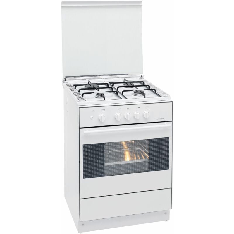 Oranier - Gas-Heiz- und Koch-Standherd fz 2024 - Weiß, Erdgas, 60cm