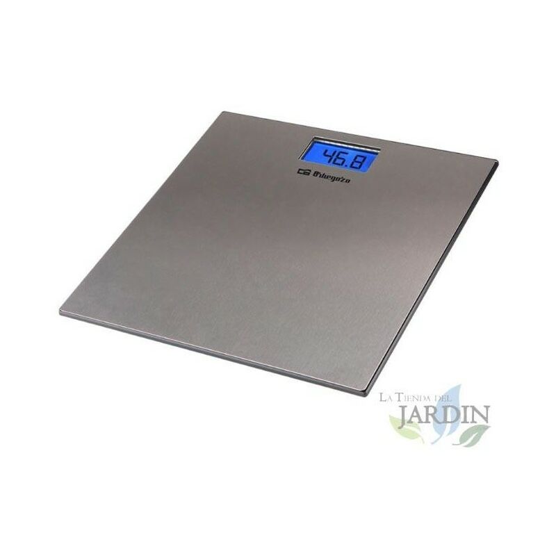 Suinga - Orbegozo elektronische Personenwaage. Plattform aus Edelstahl. Maximale Kapazität: 150 kg. Plattform: 30 x 30 x 1,9 cm.