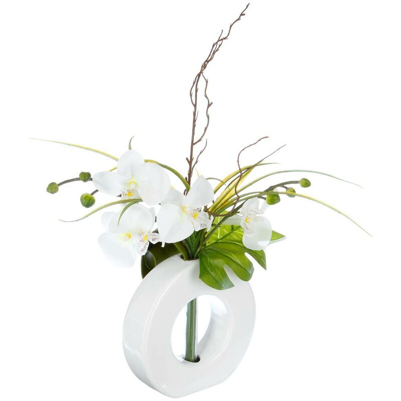 Vase Künstliche Orchideen Keramikvase H44cm - Model 1