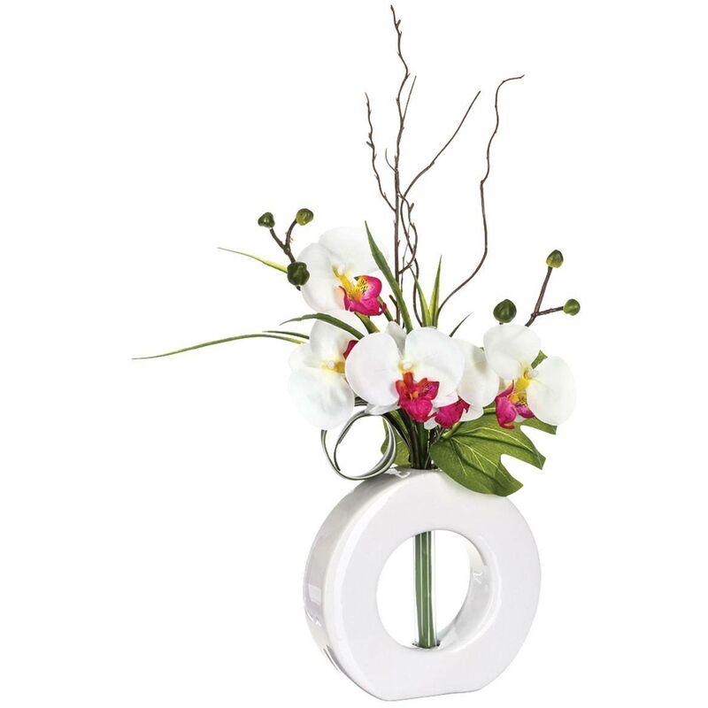 Vase Künstliche Orchideen Keramikvase H44cm - Model 3