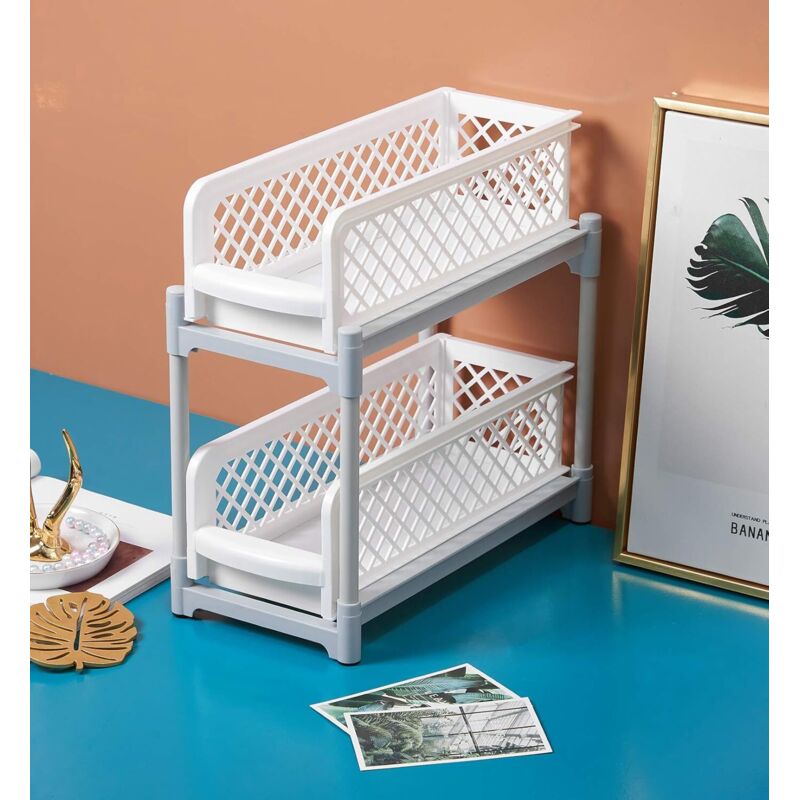 Küchen-Organizer unter der Spüle, Schieberegal unter der Spüle, perfekt zur Verbesserung des Platzes in Ihrer Küche und Ihrem Badezimmer.