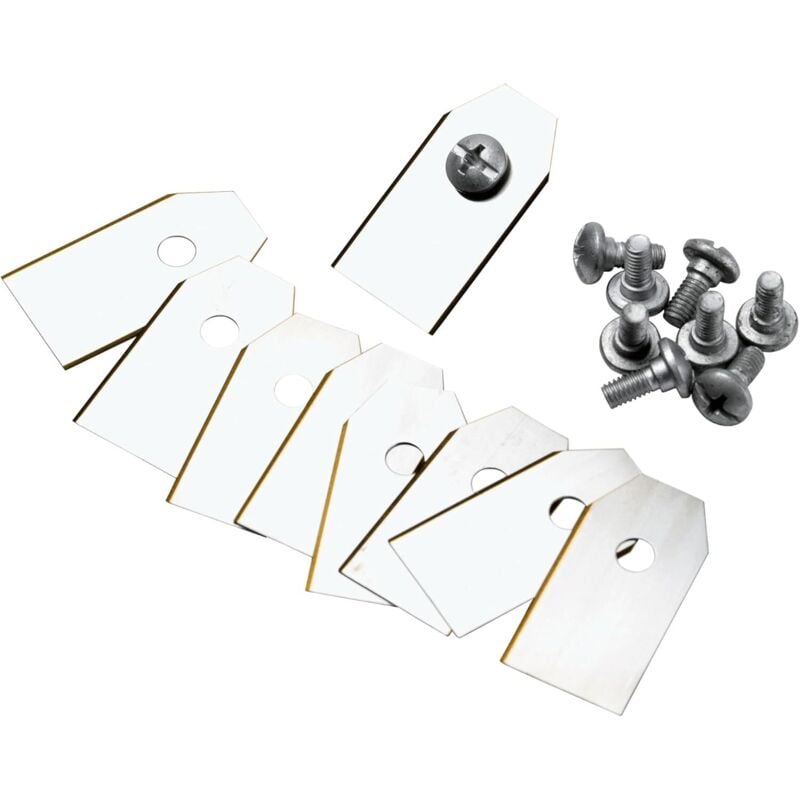 Original-Ersatzklingen für Mähroboter: Klingen für Mähroboter, präzises Schneiden, Set mit 9 scharfen Klingen und 9 Schrauben, einfacher Austausch