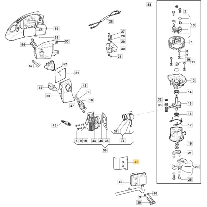 ORIGINAL STIGA Heckenschere aht 60 - shp 60 123600078/0