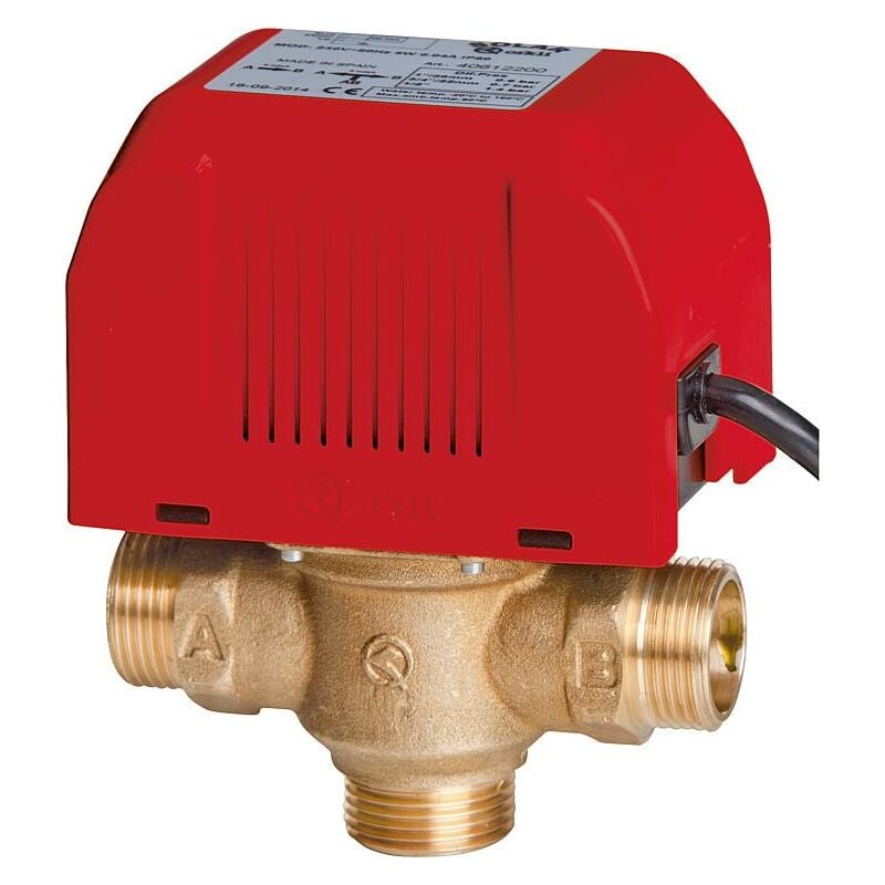 Drei-Wege Zonenventil 1 Zoll Außengewinde Solar Solaranlage Solarthermie Heizung - Orkli