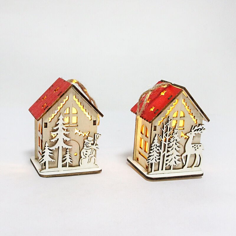 LED-Weihnachtsschmuck, schwedischer Weihnachtsmann, Weihnachtsgeschenke für Kinder, Familie und Freunde, 2 Stück YMYNY