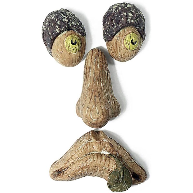 Outdoor Baum Gesicht Dekoration Alte Mann Rinde Geist Lustige Harz Ornament Outdoor Ostern Dekorationen