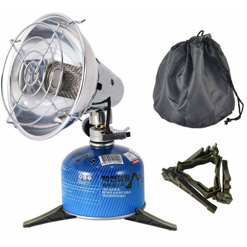 Outdoor-Gasheizung mit tragbarem digitalen Feuerzeug, leichtem Edelstahl, für Outdoor, Winter, Hitze, Zelt, Camping, Wandern, Picknick, Wandern,