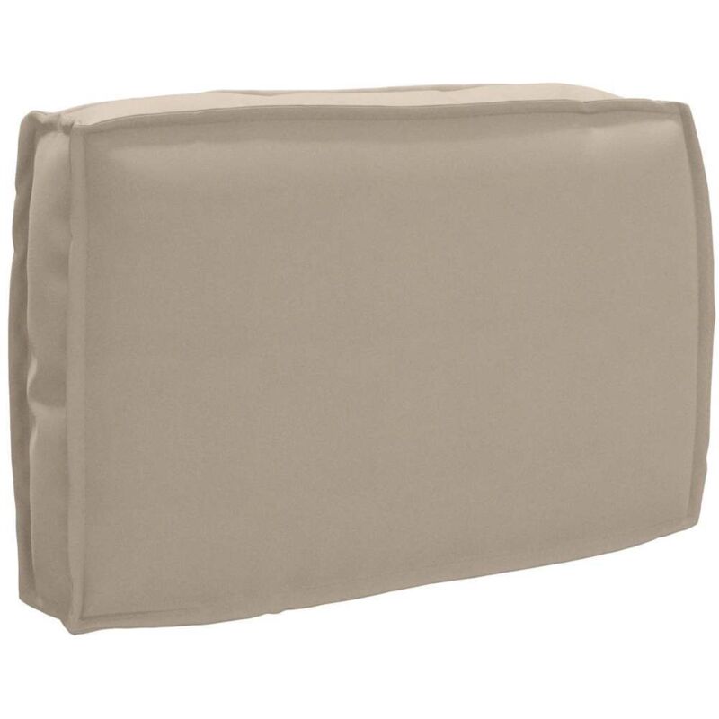 Palettenkissen für Rückenlehne mit Kissen Taupe 60 x 40 x 12 cm vidaXL