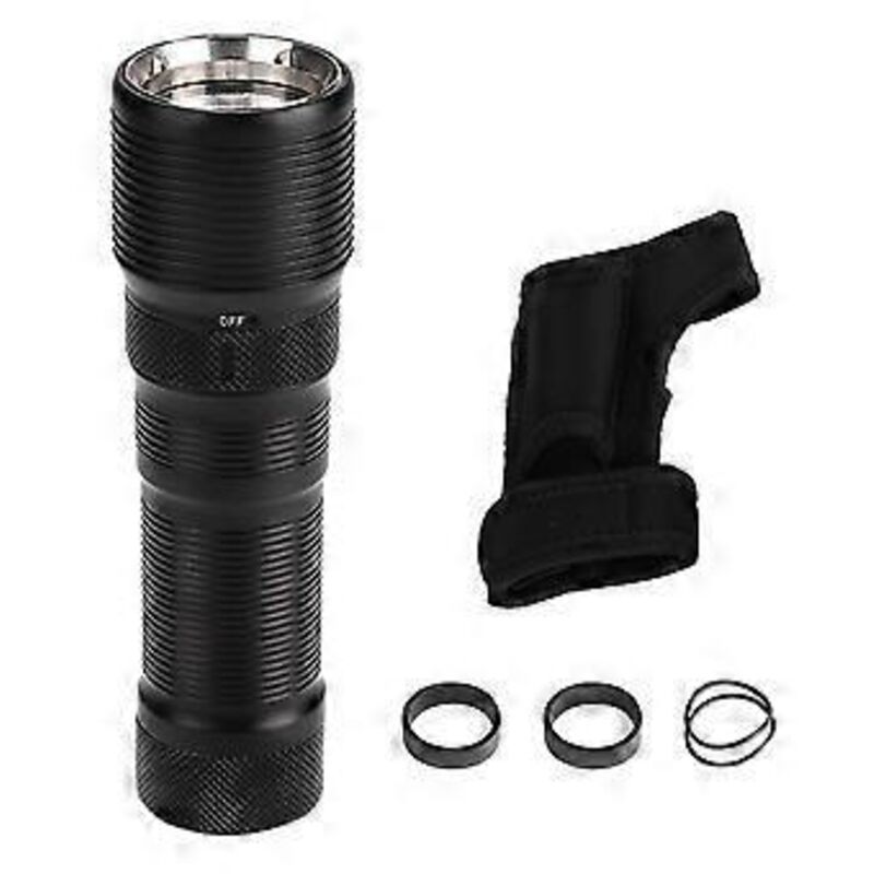Outdoor-LED-Taschenlampe mit hoher Leuchtkraft, 100 m wasserdicht, ideal zum Tauchen, Jagen und Campen