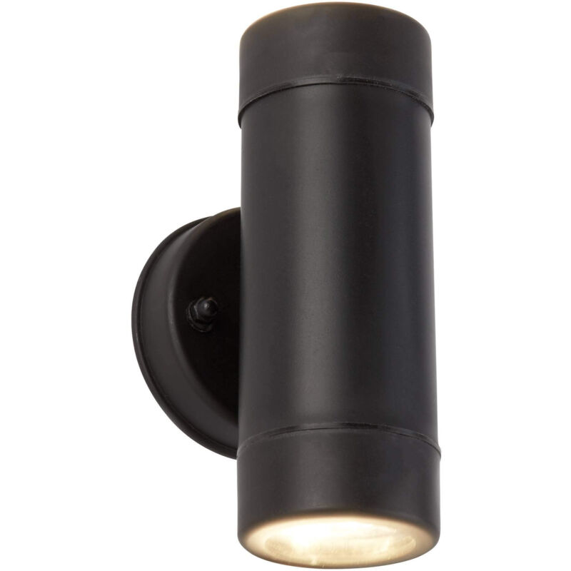 Searchlight - Outdoor - 2 Light Outdoor Up Down Wandleuchte Schwarz IP44, GU10