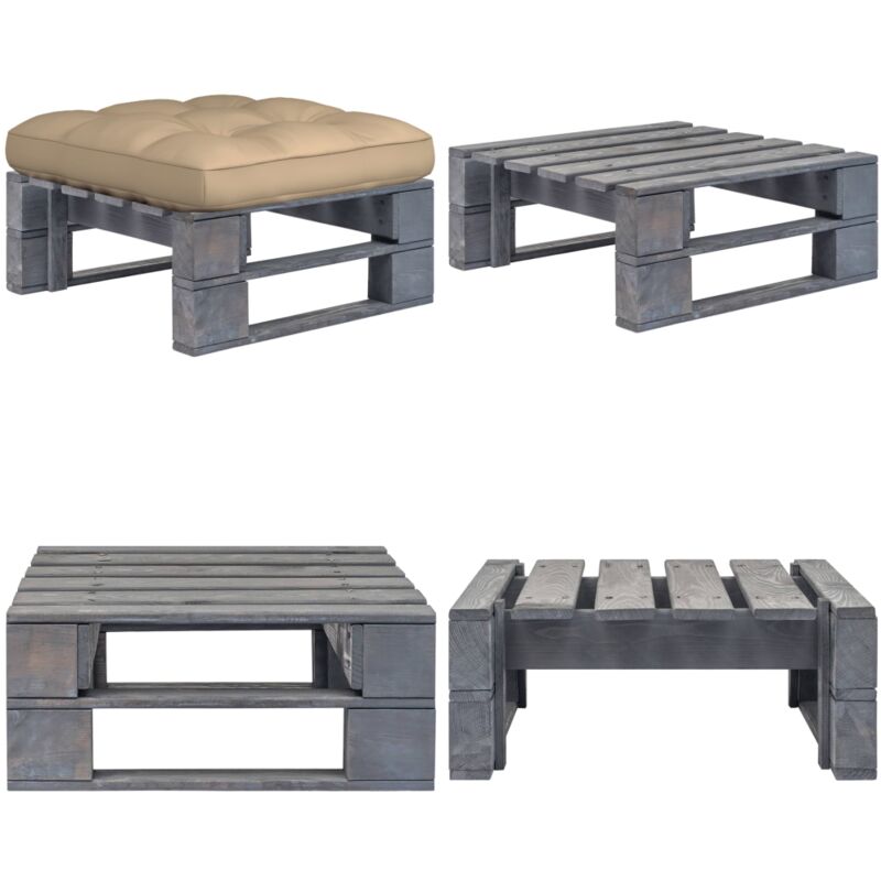 Vidaxl - Outdoor-Ottomane Paletten Imprägniertes Kiefernholz - Holzhocker - Gartenhocker - Palettenhocker - Loungemöbel - Outdoor Möbel - Home &