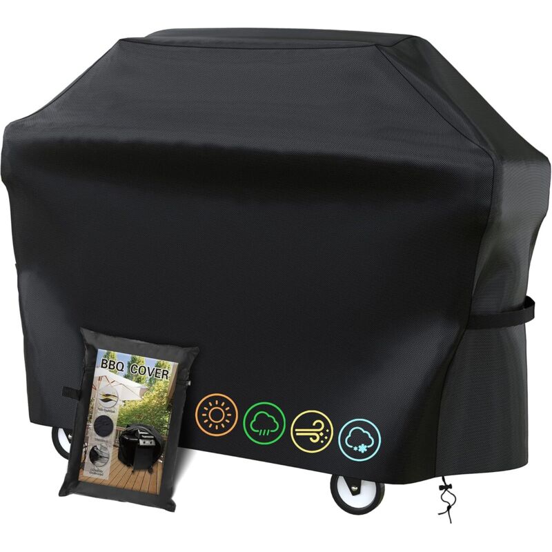 Outdoor-Plancha-Abdeckung, Outdoor-Grillabdeckung, Outdoor-Grillplane, 210D Oxford BBQ-Schutz, passend für Weber, Brinkmann, Char Broil usw., UV-,