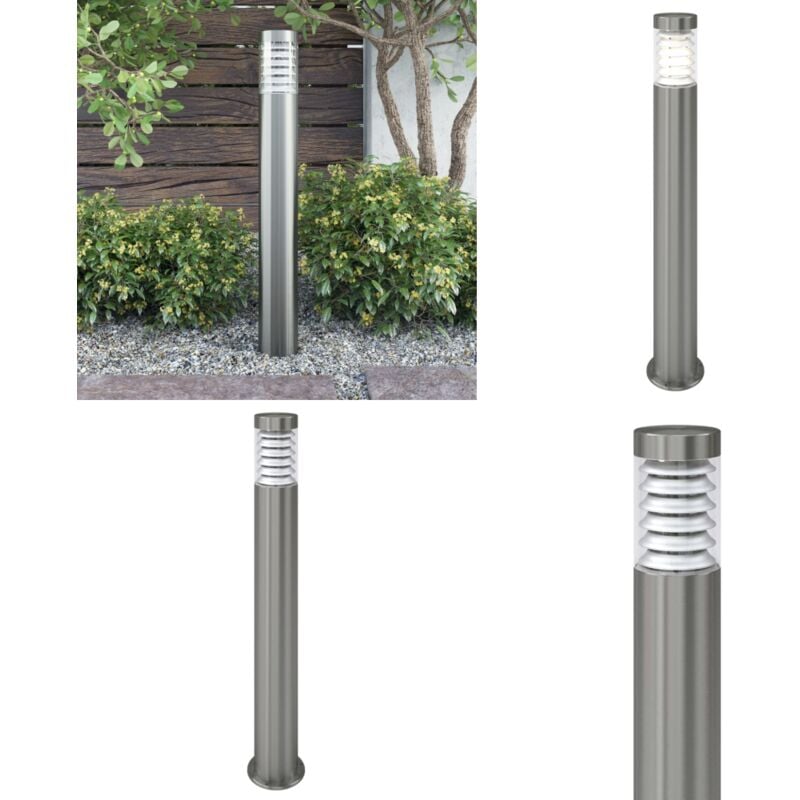 Outdoor Pollerleuchte Edelstahl - Outdoor Laterne - Gartenlaterne - Edelstahl Laterne - Wegeleuchte - led Gartenleuchte - Home & Living