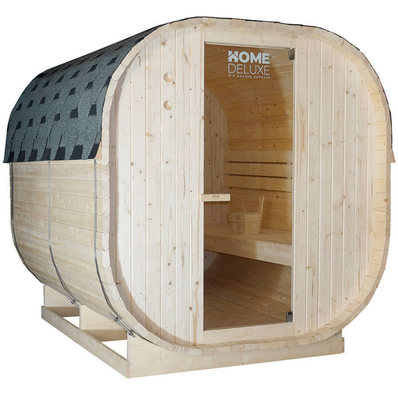 Home Deluxe - Outdoor Sauna cube Größe: xl Sauna Outdoor-Sauna Holzsauna Im