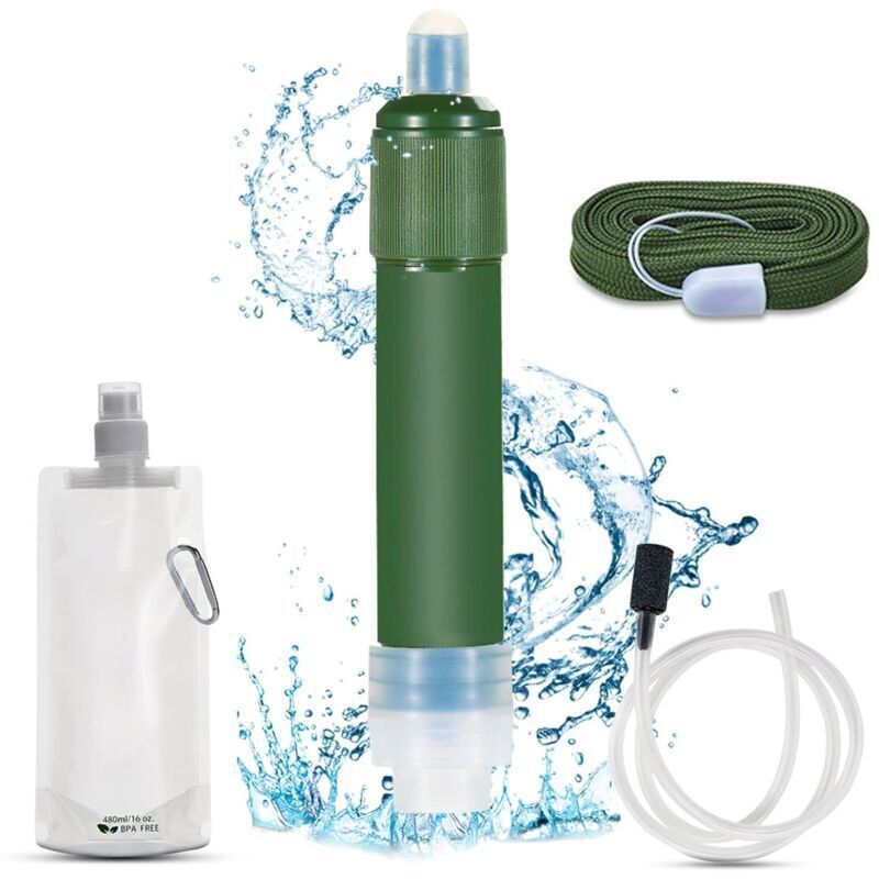 Outdoor-Wasserfilter – Notfallset – Wasserfilter – Überlebensset – 4000 Liter – Outdoor-Wasserfilter – Wasserreiniger – Ausrüstung