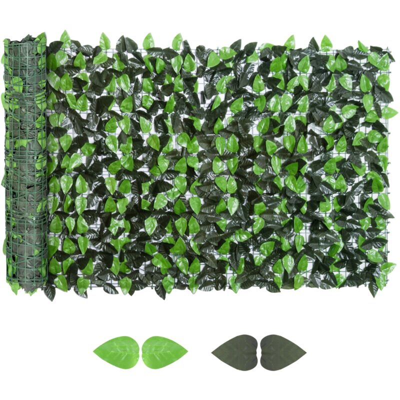 Künstlicher Hecken Sichtschutz, uv Geschützt Sichtschutz, Grün Balkon Sichtschutz, Zaun Sichtschutzgitter mit Blättern, Hecken Zaun, WandKünstliche