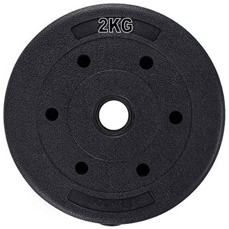 Trade Shop - Paarscheiben Hantelgewichte für Discs für 2 kg Bodybuilding Hanteln -