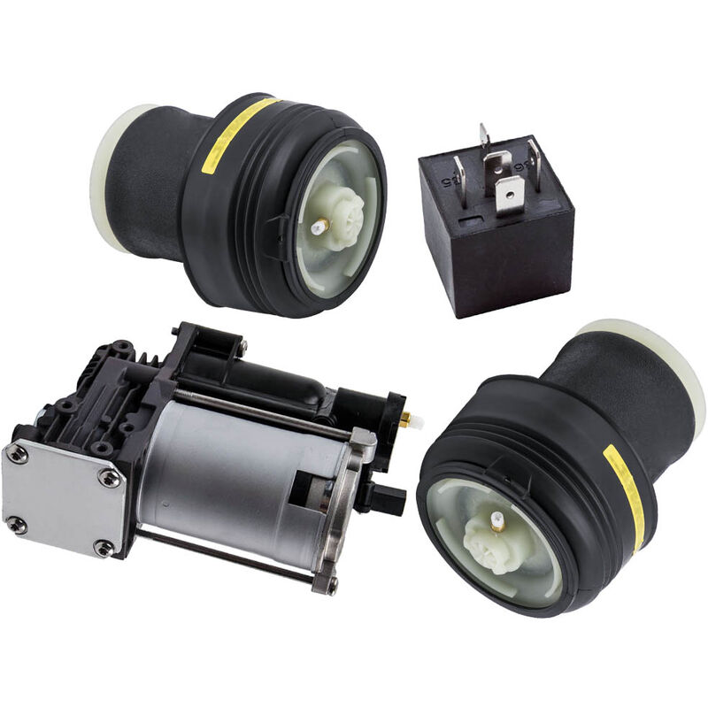 BFO - Luftfederung Hinten Faltenbalg + Kompressor for bmw X5 E70 X6 E71 E72 37206799419 Federbalg Stoßdämpfer Hinten + Kompressor 37206859714