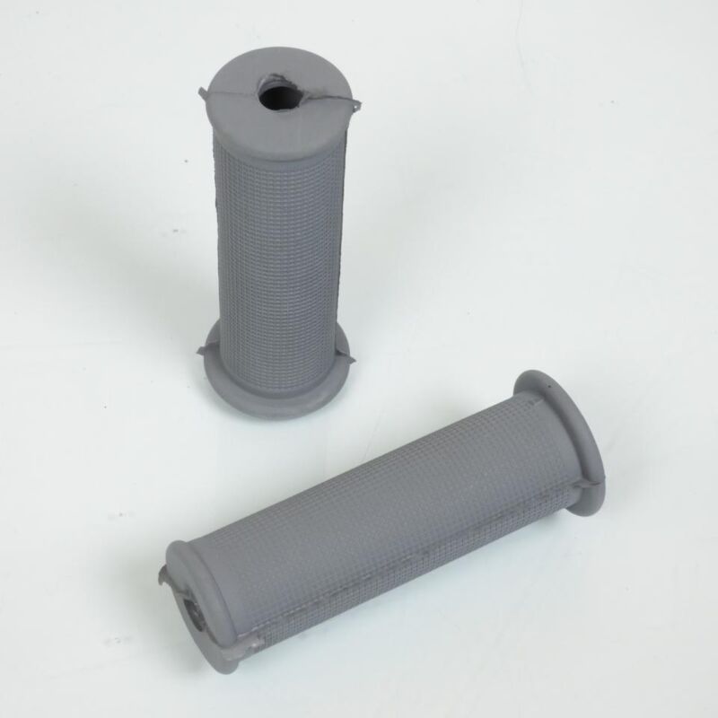 Paar graue Griffe Ø22/24mm 100mm für Moped neu Mofa cyclo moped