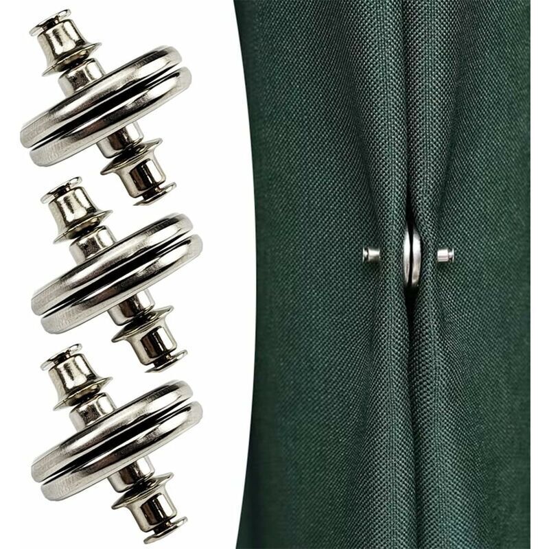 Paar magnetische Vorhang-Raffhalter, magnetische Vorhang-Raffhalter, Vorhang-Zubehör, Vorhanggewichte, Vorhangmagnete, Duschvorhangmagnet verhindert