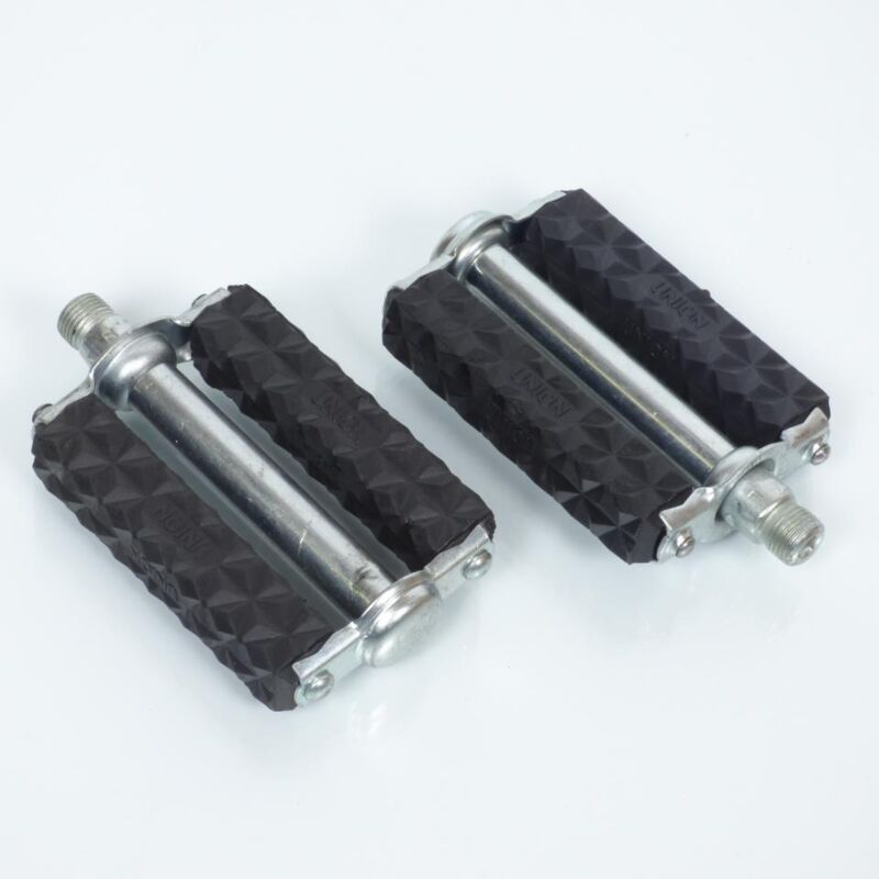 Paar Pedale M14x1,25 Union schwarz Vintage für Moped Moped M neu