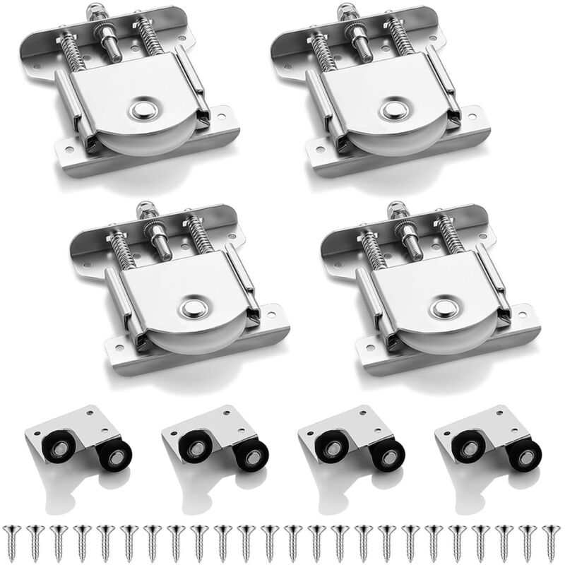 Paar Schiebetürrollen für Kleiderschränke, Schiebetürrollen für Kleiderschränke, Schiebetürrollen für Möbel