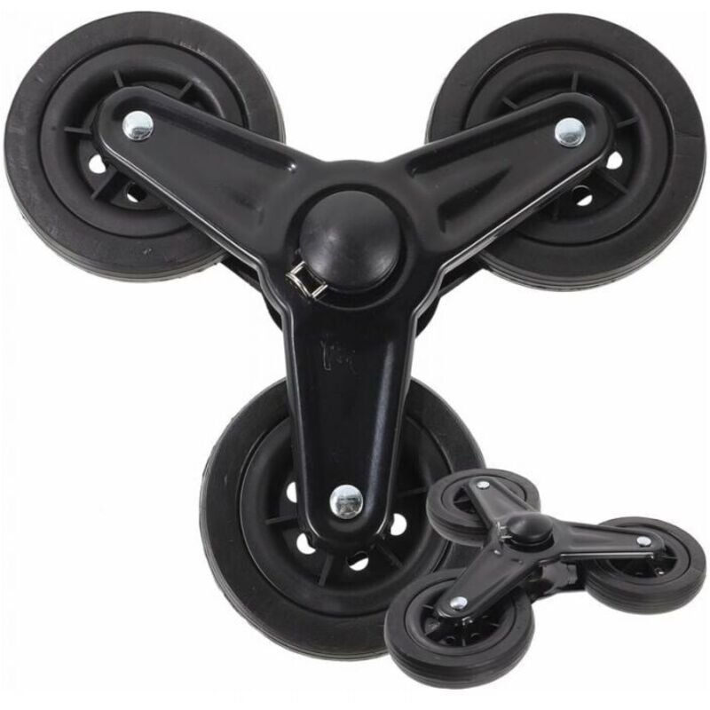 Ymyny - Paar Trolley-Räder, Schwerlasträder, Schwerlast-Trolley-Räder, Einkaufswagen-Räder, Vier Räder, Treppengestell