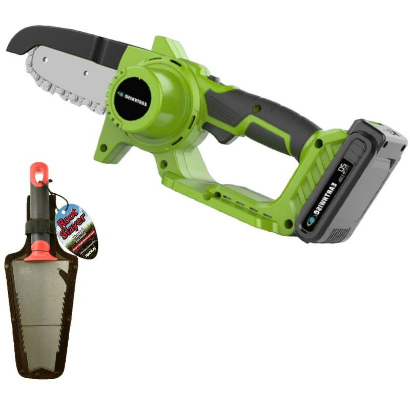 Pack Kettensäge + Hand-RootSlayer Venteo Elektrische Kettensäge - Multifunktionelles Gartenwerkzeug - Leichtgewichtig/einfach zu bedienen