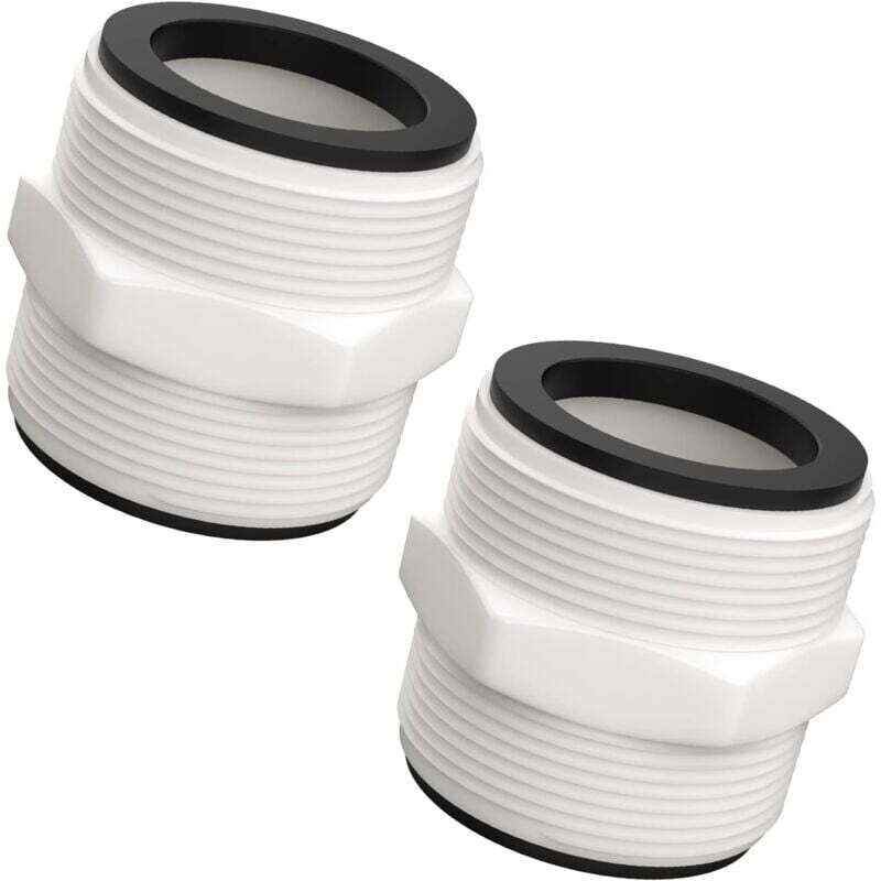 Pack geteilter Pool-Schlauchverbinder, kompatibel mit Intex Coleman 1,5-Zoll-Poolpumpe mit 2-Liter-Ringen und Dichtungen, Teile für den