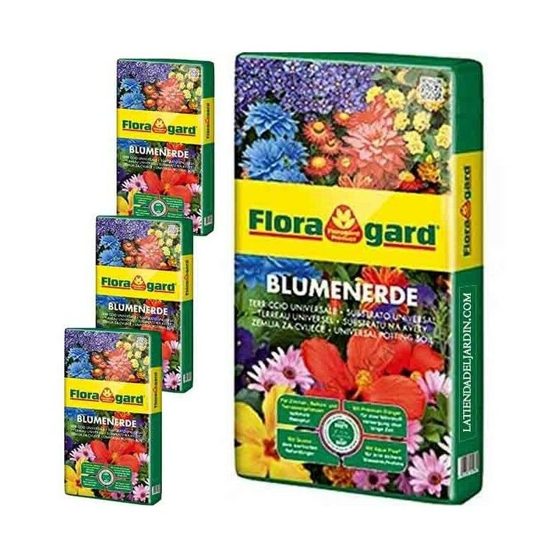 Suinga - 4 Stück Floragard Premium Universalsubstrat 70 Liter, Gartensubstrat, Erde, Dünger