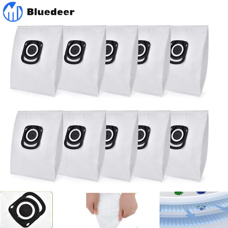 Packung mit 10 Staubsaugerbeuteln - Für Rowenta Hygiene + ZR200520, für Rowenta Compact Power, X-Trem Power und Silence Force (RO64xx RO63xx RO68xx