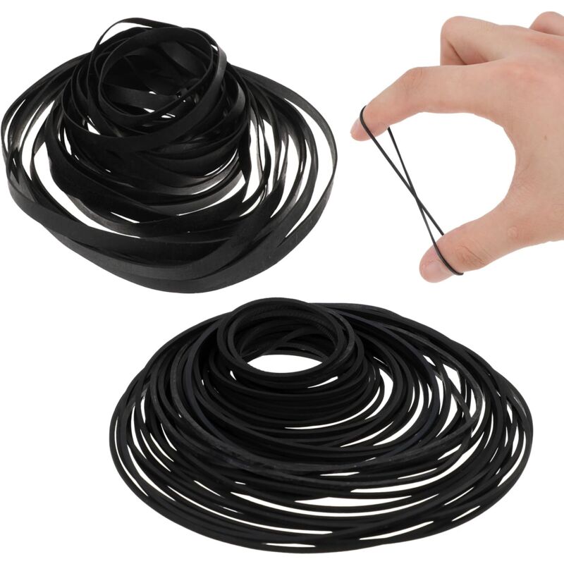 Packung mit 100 Gummiantriebsriemen für verschiedene Kassetten, universelle Flachriemen für Tonbandgeräte, DVD-Player, CD-Player, Kassettenrekorder,