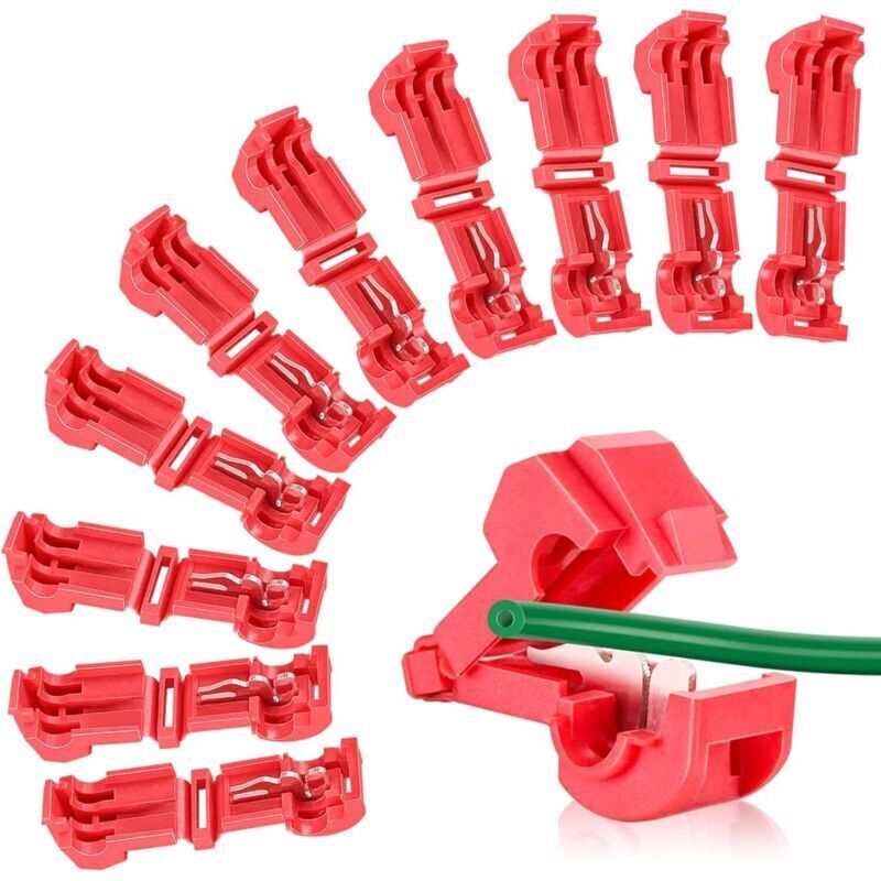 Packung mit 20 Anschlussklemmen für Mähroboter – Ladestation – Schnellverbinder – Für Mähroboter von Husqvarna Automower, Worx, Bosch und Gardena