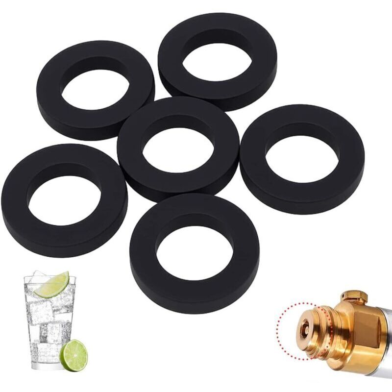 Packung mit 20 Ersatz-CO2-Zylinderdichtungen - Silikon-O-Ring kompatibel mit Sodastream Crystal, SodaClub, MySodaPop, WasserMaxx usw.