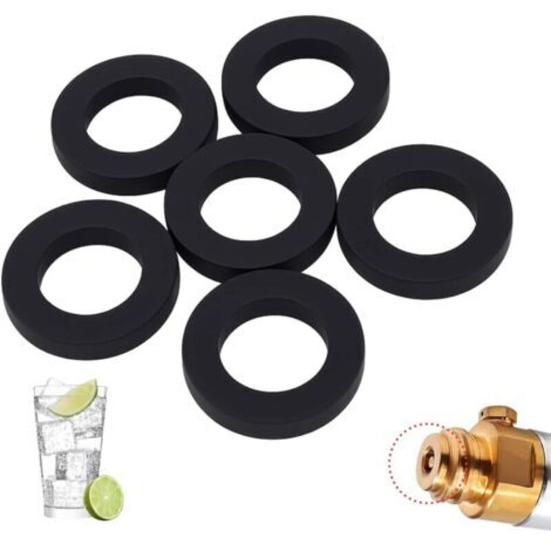 Packung mit 20 Ersatz-CO2-Zylinderdichtungen - Silikon-O-Ring kompatibel mit Sodastream Crystal, SodaClub, MySodaPop, WasserMaxx usw.