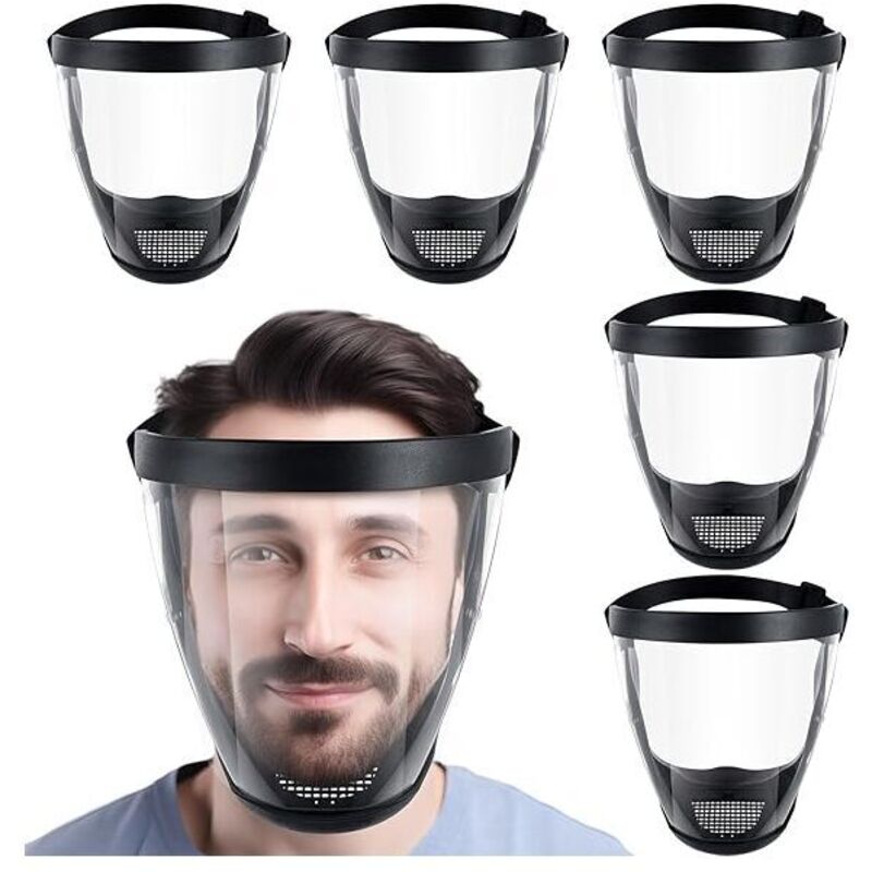 Packung mit 6 beschlag- und staubabweisenden Schutzmasken mit 60 austauschbaren Filtern für Unkrautjäten, Arbeit, Radfahren, Supermärkte und