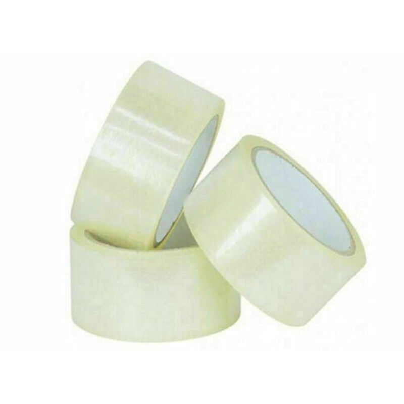 Trade Shop Traesio - Trade Shop - packung mit 6 rollen transparenter klebebänder für kartons 45 mm x 55 mt -