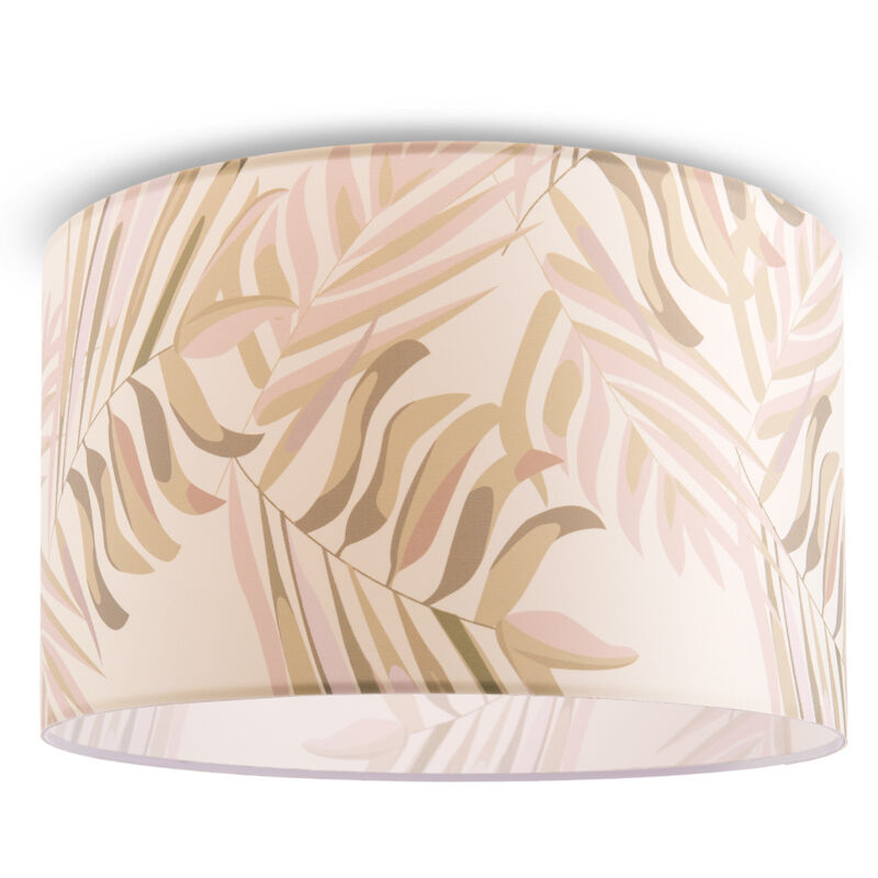 Deckenlampe Wohnzimmer Esstisch Deckenleuchte Hängelampe Schlafzimmer Palme Grün (Ø38cm), Deckenleuchte - Weiß - Paco Home