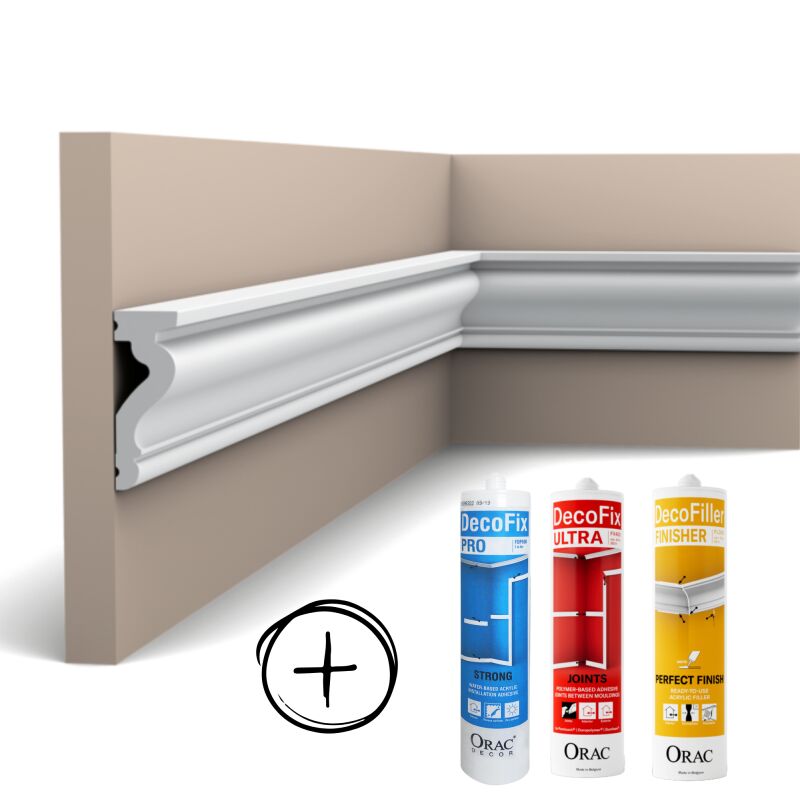 Orac - Paket mkp 6.90 mètres linéaires DX174-2300 + Kleber L230 x H6 x L2,2 cm