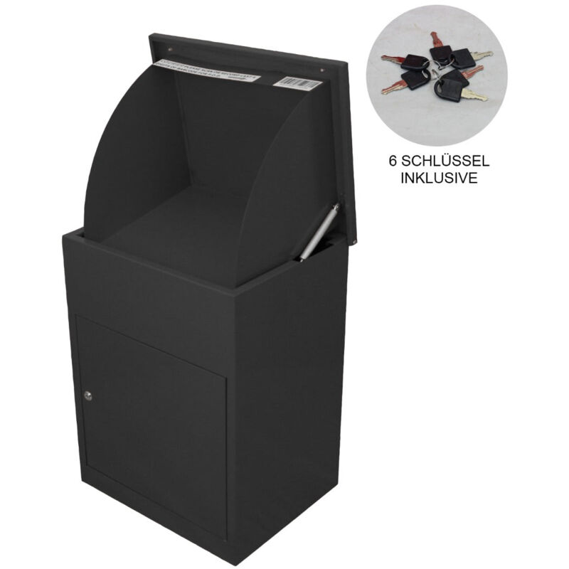 Monster-shop - Paketkasten Paketbriefkasten Briefkasten für Pakete Briefkasten mit Paketfach Paketbox Postbox Paket-Dropbox Paketstation für zuhause