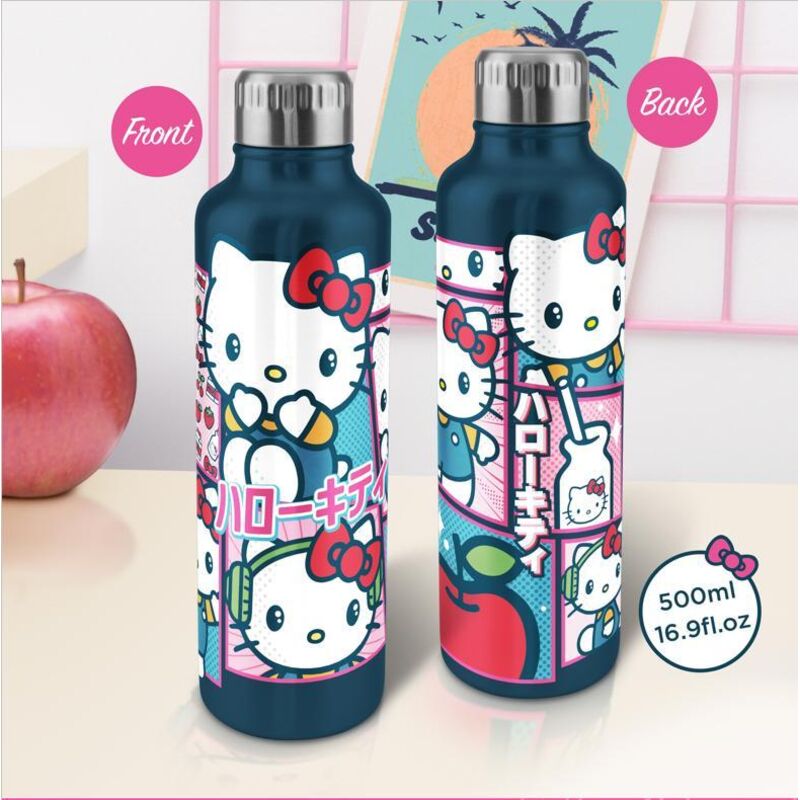 Paladone Hello Kitty Metallflasche 500ml Edelstahl