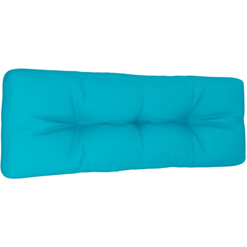 Palettenkissen Türkis 120x40x12 cm Stoff vidaXL